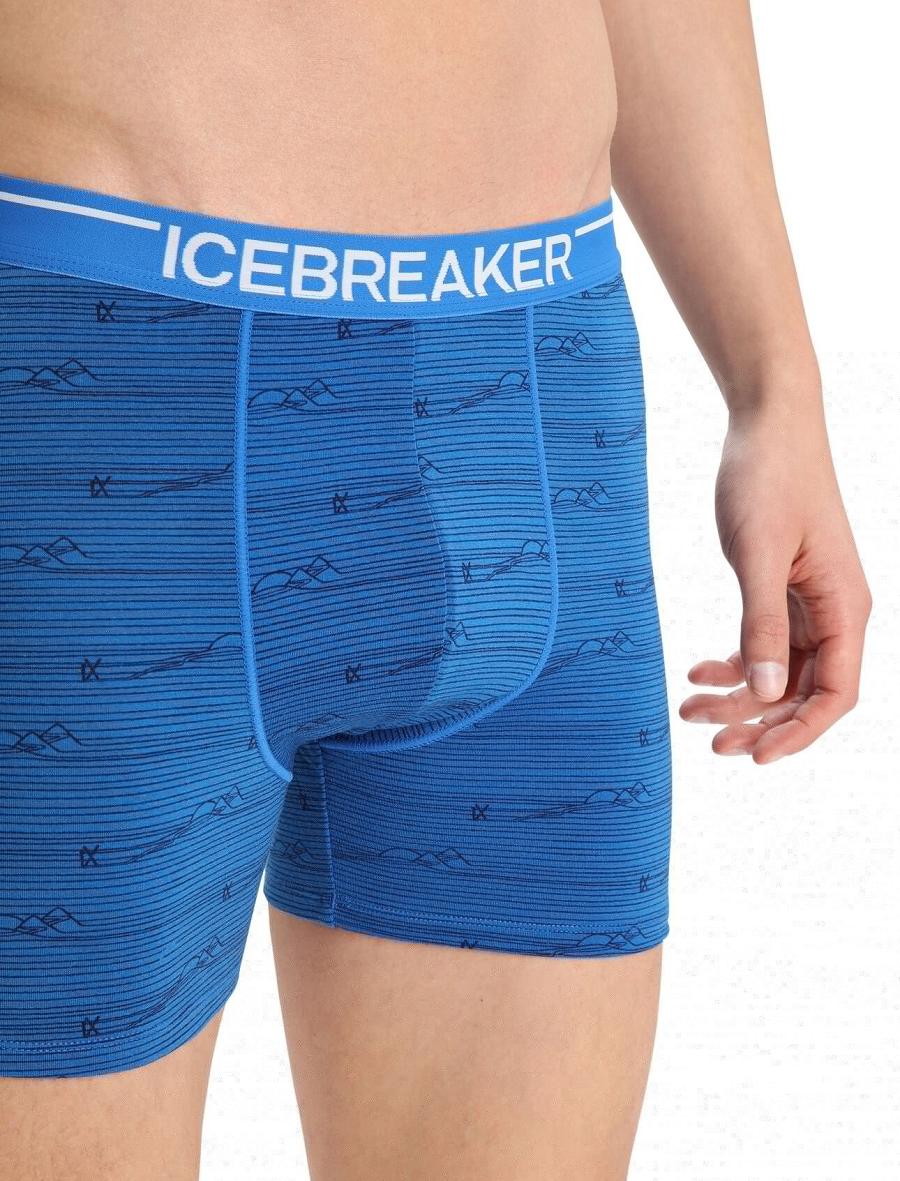 Sous Vêtement Icebreaker Merino Anatomica Boxers Homme Bleu Marine | FR 1310YXFU